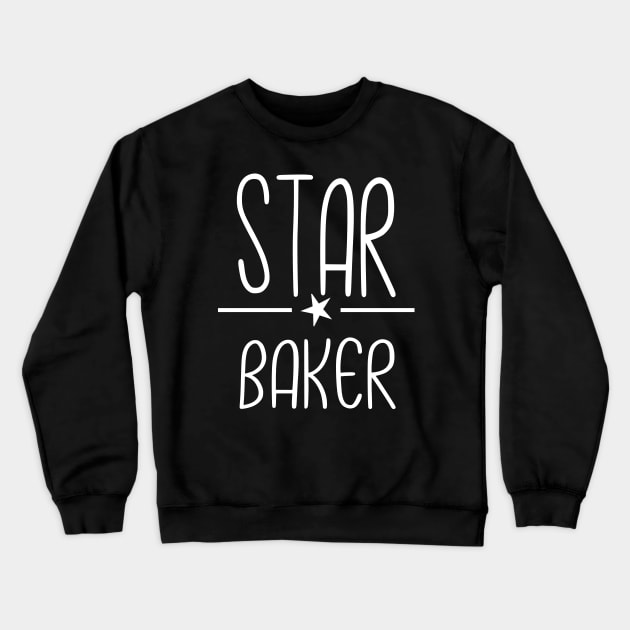 great british baking show star baker white Crewneck Sweatshirt by shimodesign